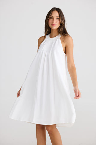 Shanty Dress Lopez White Linen Blend [sz:xs]