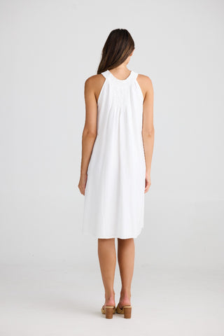 Shanty Dress Lopez White Linen Blend [sz:xs]