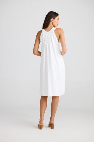 Shanty Dress Lopez White Linen Blend [sz:xs]