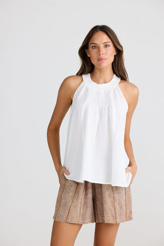 Shanty Top Lopez White Linen [sz:xs]