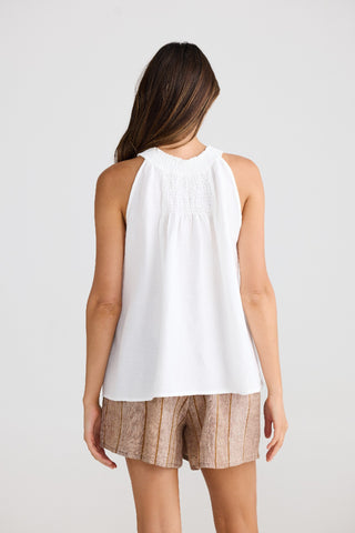 Shanty Top Lopez White Linen [sz:xs]