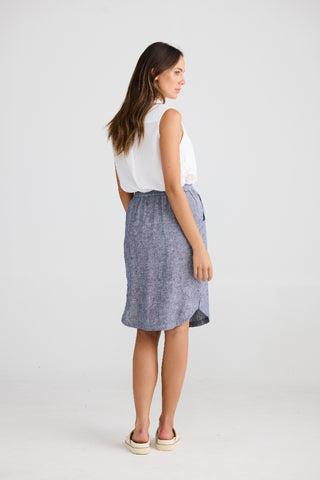 Shanty Skirt Khari Navy Fleck [sz:xs]