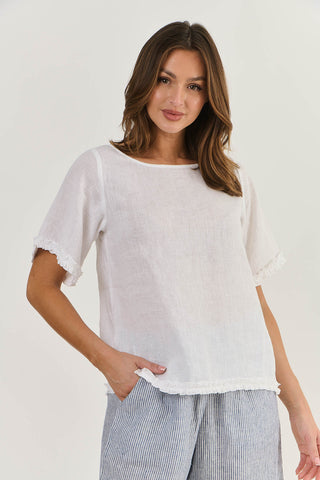 Naturals Top White 312 [sz:small]