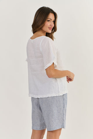 Naturals Top White 312 [sz:small]