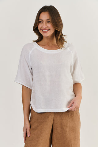 Naturals Top White 391 [sz:small]