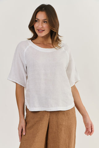 Naturals Top White 391 [sz:small]