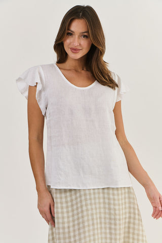 Naturals Top White 508 [sz:small]