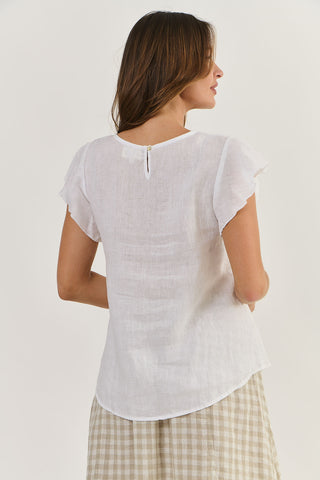 Naturals Top White 508 [sz:small]