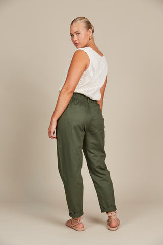 Isleofmine Pant Lucille Olive [sz:small]