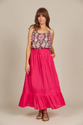 Isleofmine Skirt Esme Maxi Raspberry [sz:small]