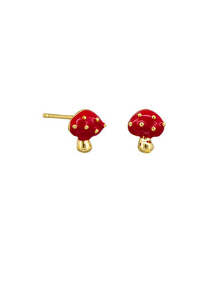 Tigertree Studs Mushroom Red/gold