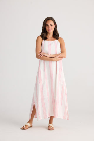 Holiday Dress Cliffside Maxi Candy Stripe [sz:xs]