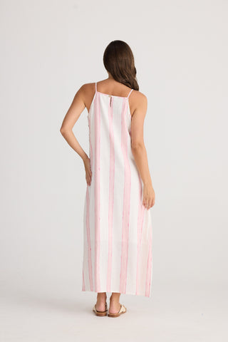 Holiday Dress Cliffside Maxi Candy Stripe [sz:xs]