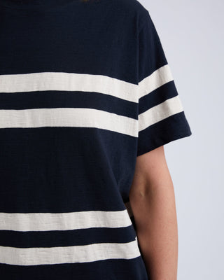 Elm Tee Allegra Navy&white Stripe [sz:size 10]