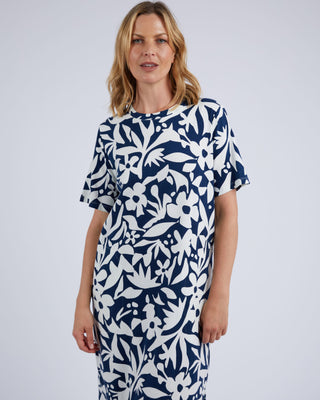 Elm Tee Dress Stencil Floral [sz:size 10]