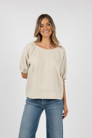 Humidity Blouse Lagoon Natural [sz:small]