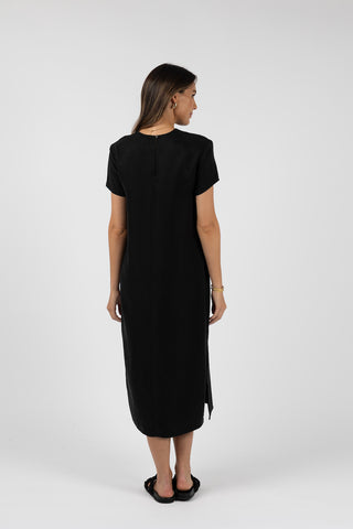 Humidity Tee Dress Milano Black [sz:size 10]