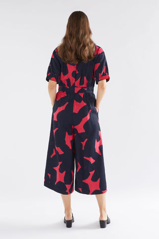 Elk Jumpsuit Luna Navy Tera Print [sz:size 10]