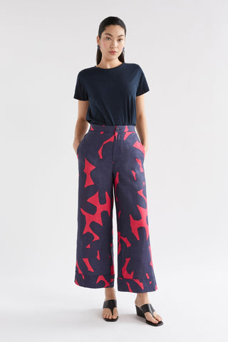 Elk Pant Pira Navy Terra Print [sz:size 10]