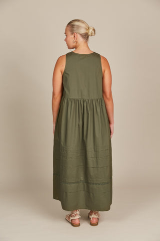 Isleofmine Tank Dress Remi Olive [sz:xs]