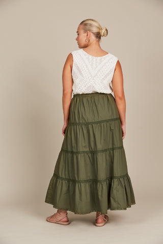 Isleofmine Skirt Remi Olive [sz:small]