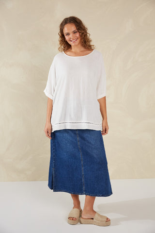 Haven Top Florence Relaxed Bianco - One Size