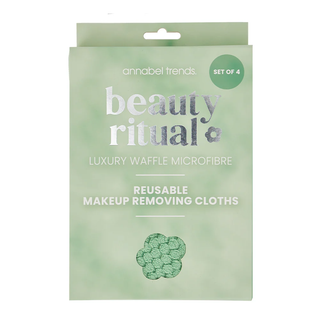 Beauty Ritual Luxury Waffle Makeup Removing Cloths Moss
