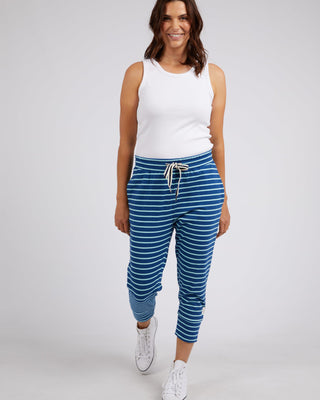 Elm Pant Brunch -stripe China Blue&tonic Blue [sz:size 8]