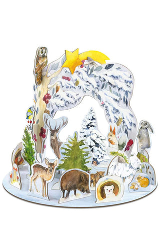 Christmas Advent Calender 3d Animals In Winter