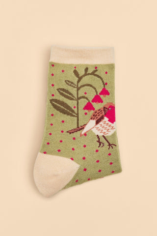 Powder Socks Ankle Rosy Robin