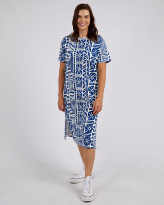 Elm Dress Tee Casablanca - China Blue Print [sz:size 10]