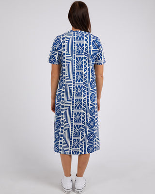 Elm Dress Tee Casablanca - China Blue Print [sz:size 10]