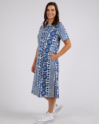 Elm Dress Tee Casablanca - China Blue Print [sz:size 10]