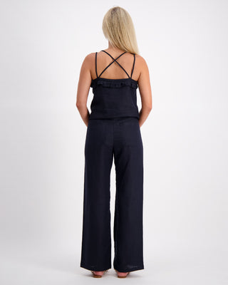 Luoni Cami  Luella Double Strap - Navy [sz:size 10]