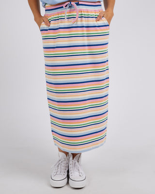 Elm Skirt Sorbet Multicolour Stripe [sz:size 10]