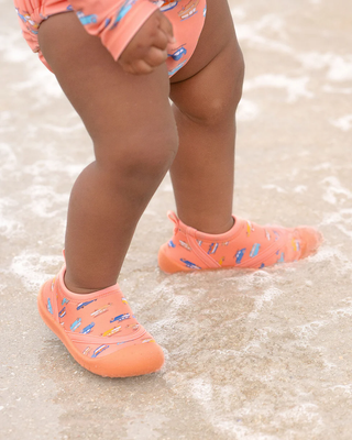 Toshi Swim Baby Reef Booties Classic - Surfs Up [sz:kids Shoe 4]