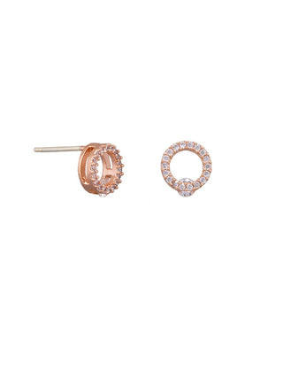 Tigertree Earrings Mary Rose Gold Crystal