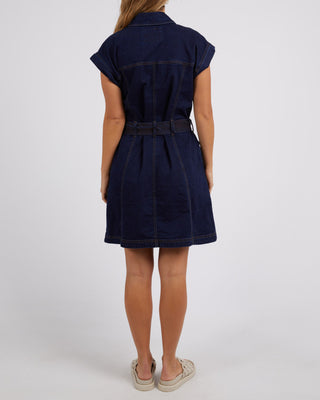 Foxwood Dress Heidi Dark Blue Denim [sz:size 8]