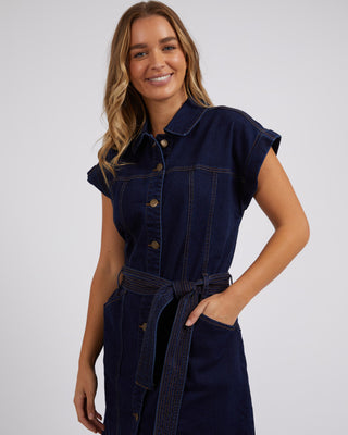 Foxwood Dress Heidi Dark Blue Denim [sz:size 8]