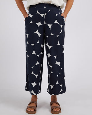 Elm Pant Demi Spot Navy [sz:size 10]