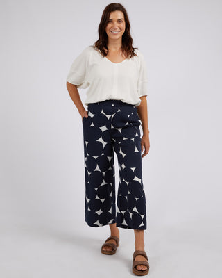 Elm Pant Demi Spot Navy [sz:size 10]