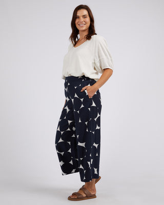 Elm Pant Demi Spot Navy [sz:size 10]