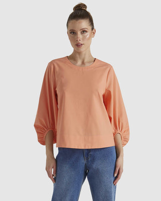 Fate & Becker Sun Jewel Top -  Salmon [sz:size 8]