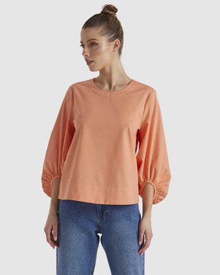 Fate & Becker Sun Jewel Top -  Salmon [sz:size 8]