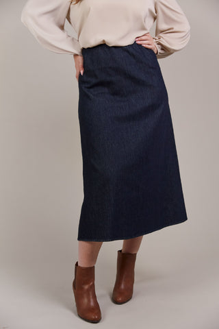 Eb/ive Skirt Pepi Midi Denim - Oxford [sz:xs]