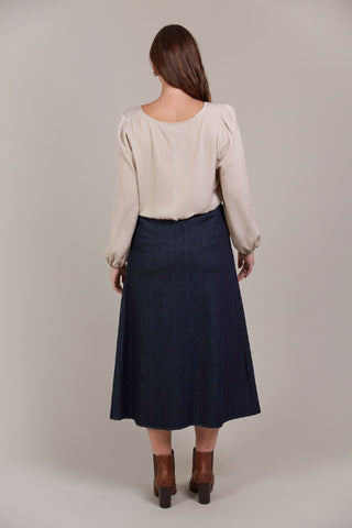 Eb/ive Skirt Pepi Midi Denim - Oxford [sz:xs]