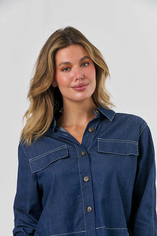 Naturals Cropped Jacket 559 Denim [sz:sml]