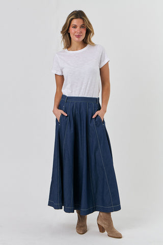 Naturals Maxi Skirt 562 Denim [sz:sml]