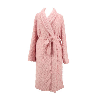 Annabel Trends Bath Robe - Cosy Luxe Embossed Flower Pink