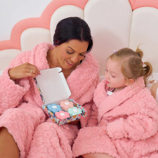 Annabel Trends Bath Robe - Cosy Luxe Embossed Flower Pink